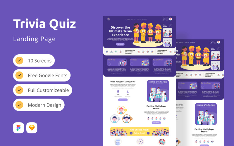 Naire - Page d'atterrissage du quiz-questionnaire V2