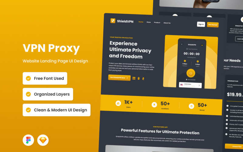 ShieldVPN - Pagina di destinazione del proxy VPN V2