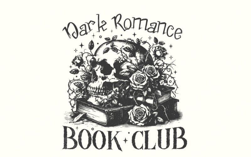 Dark Romance Book Club PNG, Amante de Livro, Bookish Png, Presente de Amante de Obscenidade, Livro de Romance Sombrio, Picante
