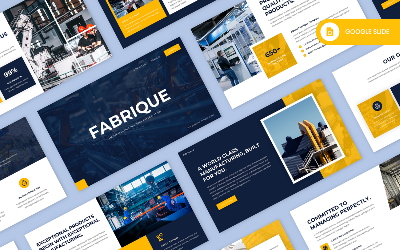 Fabrique - Indústria de Manufatura Google Slide