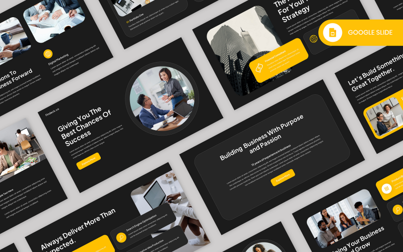 Findeck - Plantilla de diapositivas de Google Pitch Deck