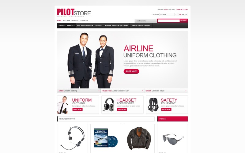 Pilot Store PrestaShop Theme