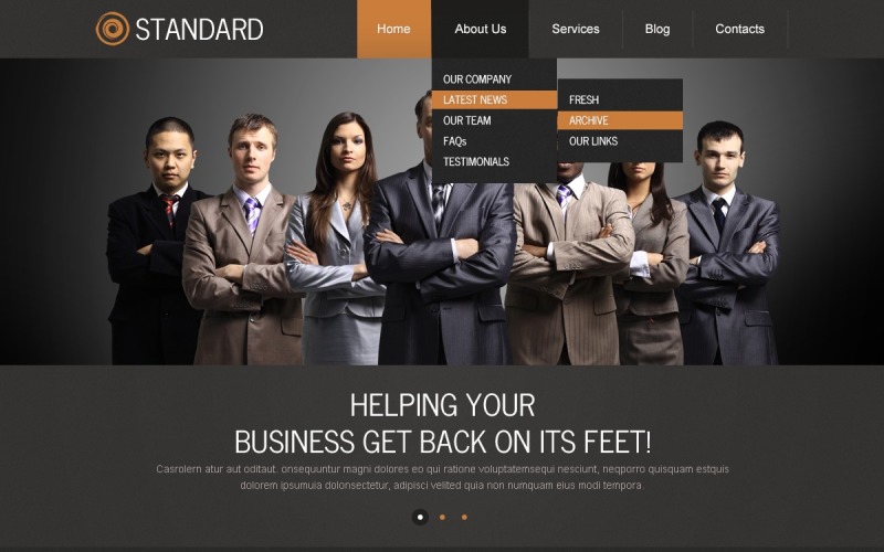 Szablon Drupal dla agencji marketingowych