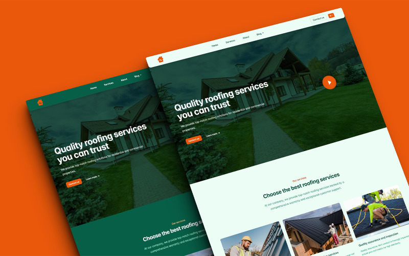 Roofwave - Ihre ultimative HTML-Website-Vorlage für Dachlösungen