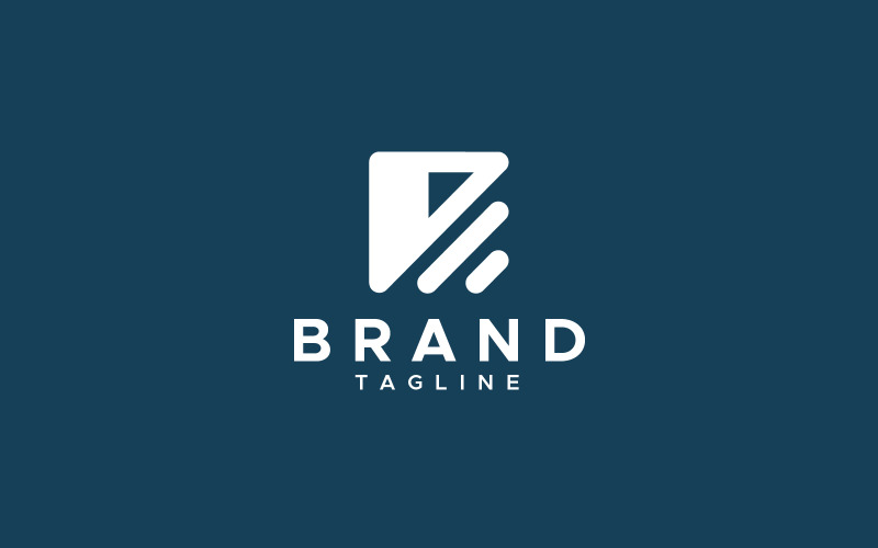 Design minimale del logo con lettera R o K