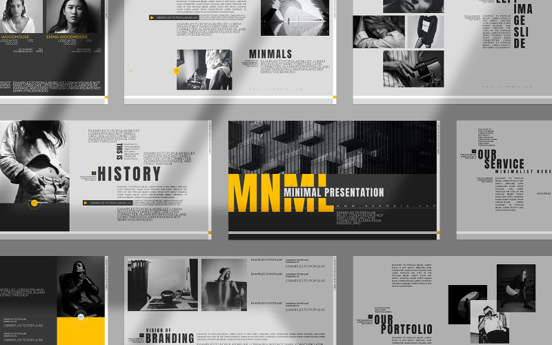 Мінімальний шаблон презентації Goggle Slides
