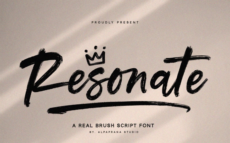 Resoneren - Brush Script-lettertype