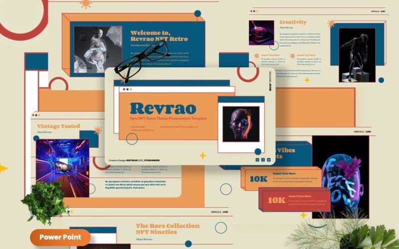 Revrao - Modèles Powerpoint NFT des années 90