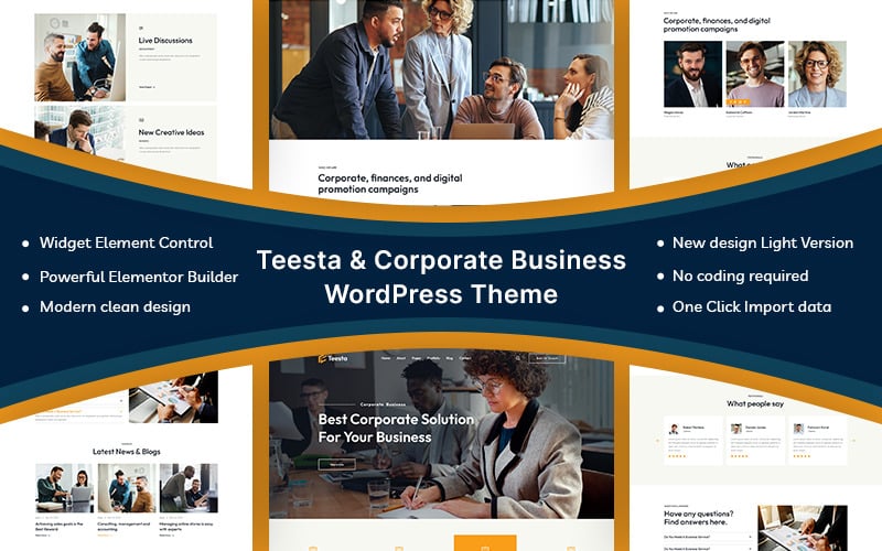 Teesta – Корпоративна бізнес-тема WordPress