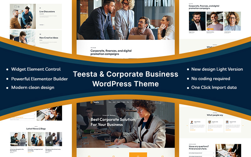 Teesta - Tema de WordPress para empresas corporativas