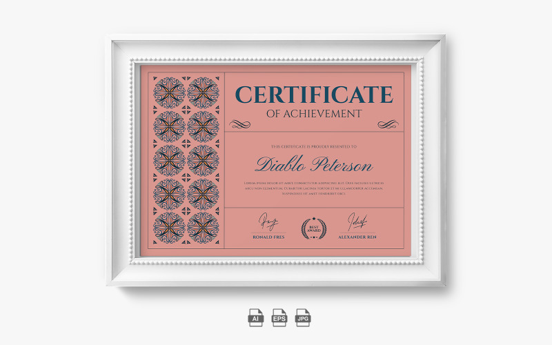 Traditionell certifikatmall 1