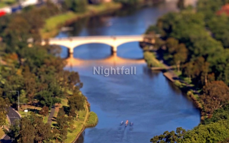 City Pop Nightfall como sonhadores / City Pop