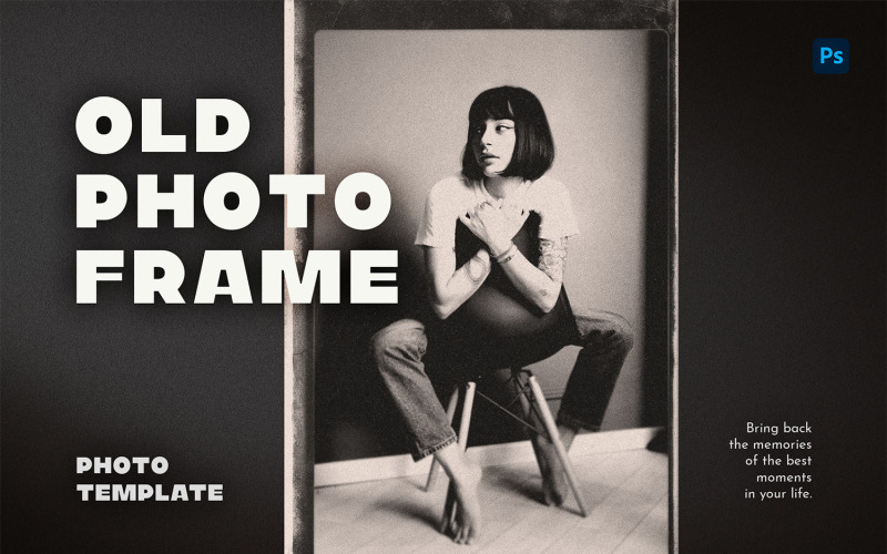 Old Photo Frame Photoshop Template