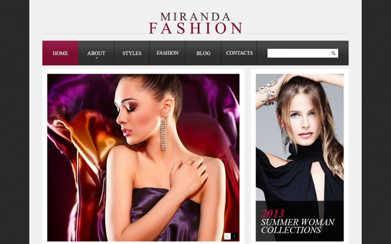 Elegante modello di moda Drupal