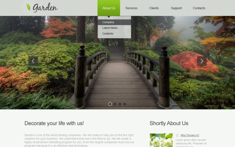 Garden Design Responsive Website Template