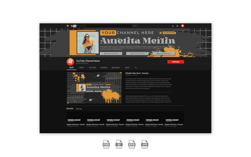 Brutalismus YouTube Cover Vorlage 3