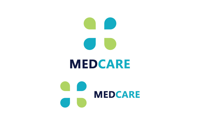 Logo de soins de santé vecteur V1