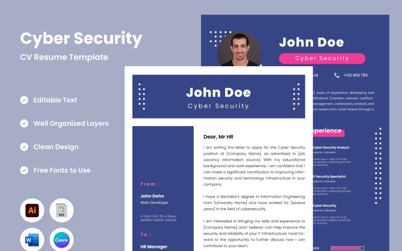 Resume Cyber Security V2 the next level in resume templates for cyber ...