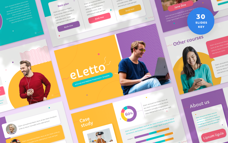 eLetto Presentazione eCorsi e webinar Modello Keynote