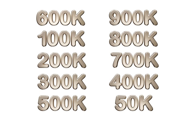 Follower text 3d rendering vector illustration