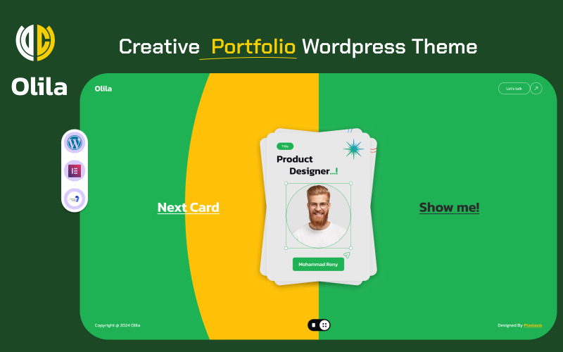 Olila – kreativní osobní téma portfolia WordPress