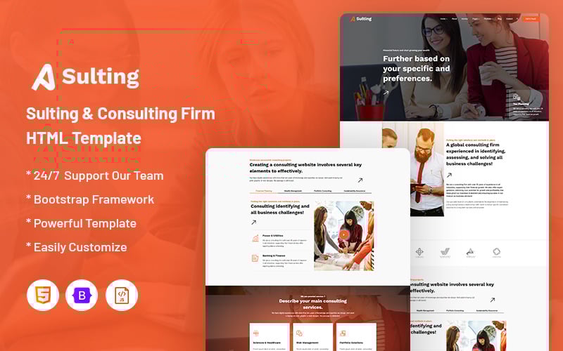Sulting: modello di sito Web di una società di consulenza