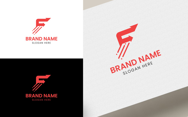 Logotipo de empresa letra F-06-220