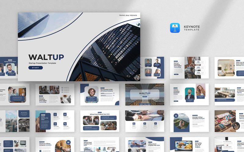 Waltup - Modello keynote del pitch di avvio