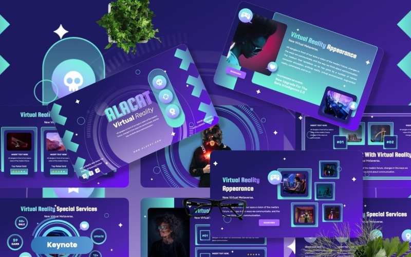 Alacat - Keynote-Vorlagen für virtuelle Räume