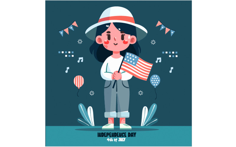 Celebración de fondo del 4 de julio en Estados Unidos
