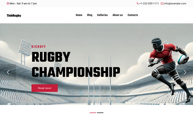 TishRugby - Tema WordPress de rugby