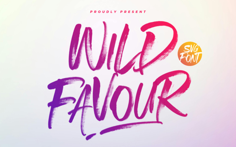 Wild Favour SVG 画笔字体