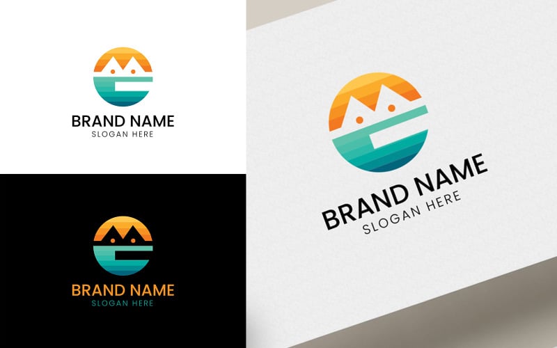 Free Letter G mountain vector logo-06-122