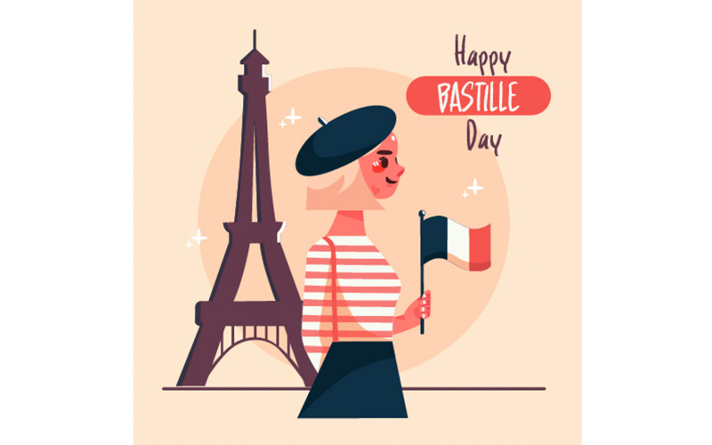 Illustrazione GRATUITA del giorno della Bastiglia
