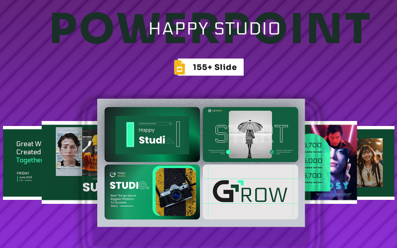 Mutlu Plan Google Slayt Şablonu