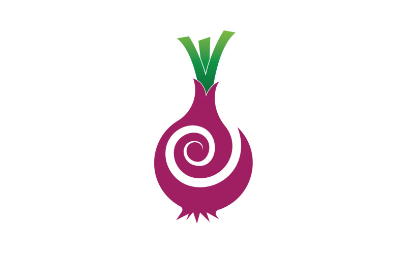 洋葱蔬菜图标标志矢量版本 8