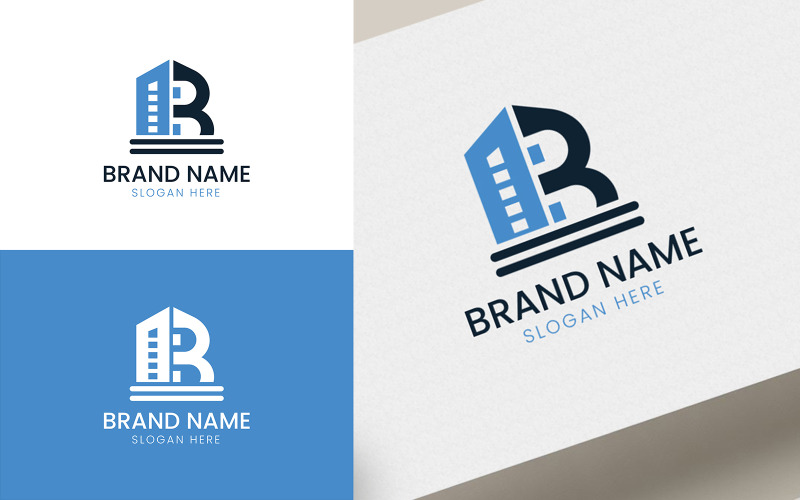 Logo immobilier lettre B-06-123