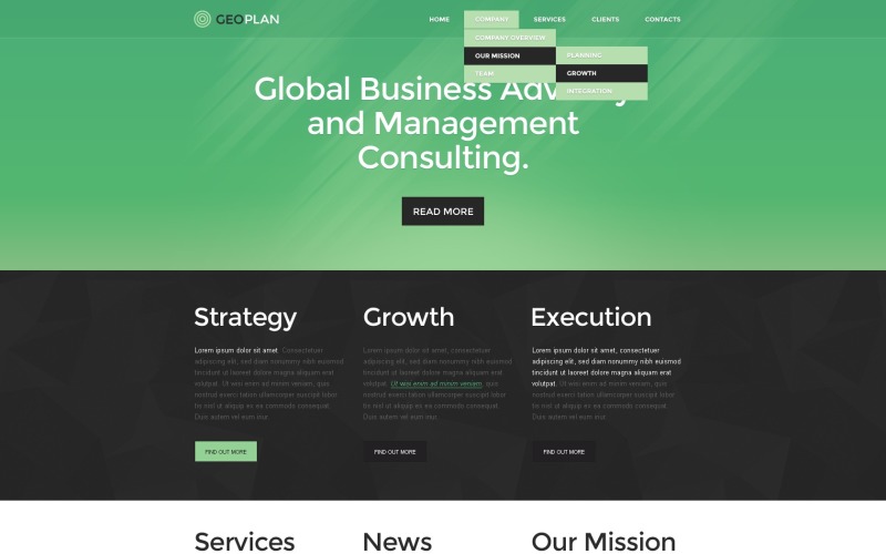 Management Company Responsive Website Mall