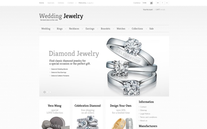 Wedding Jewelry PrestaShop Theme