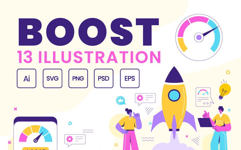 13 Business Boost Illustration