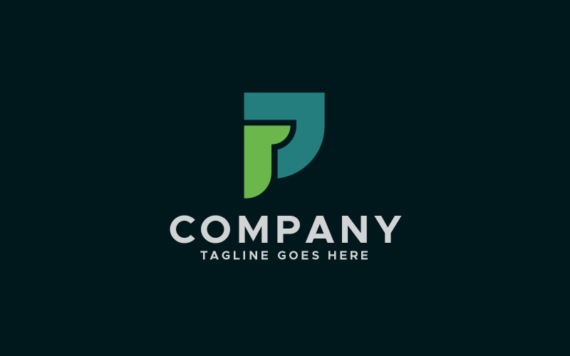 PJ of JP letter logo ontwerp