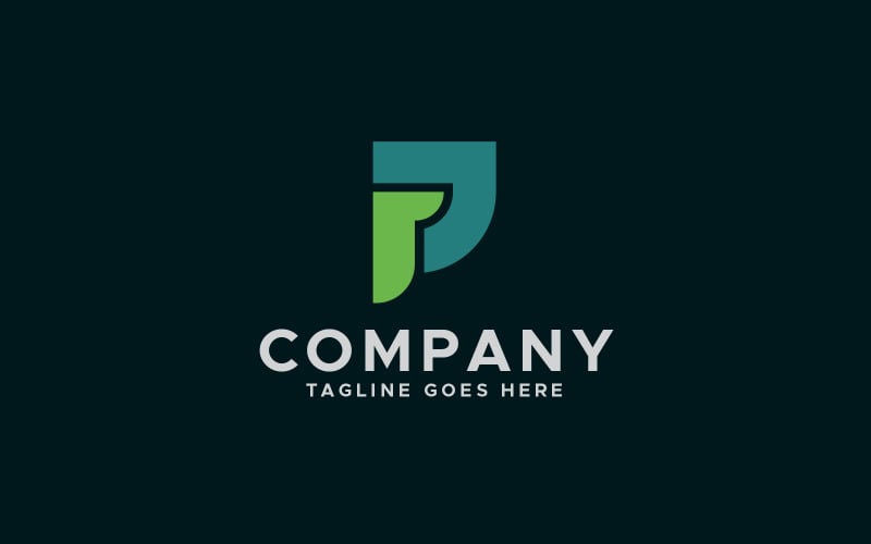 PJ or JP letter logo design