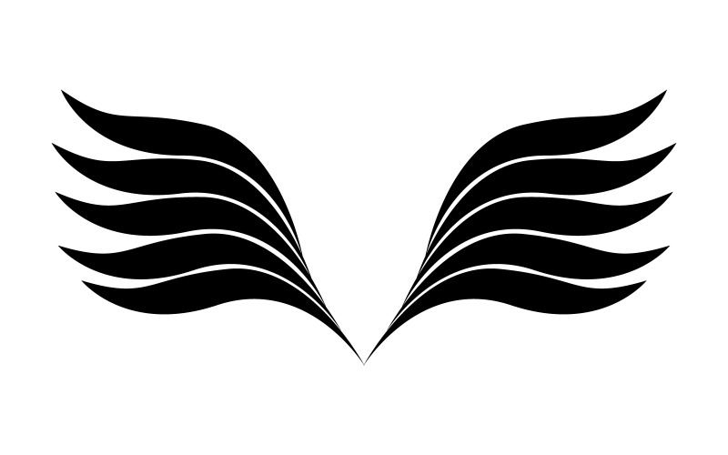 Birds Wings silhouette vektor konstillustration