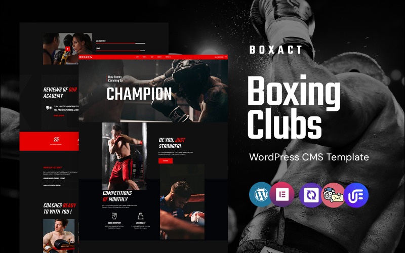 Boxact – boxklub és akadémia WordPress Elementor téma