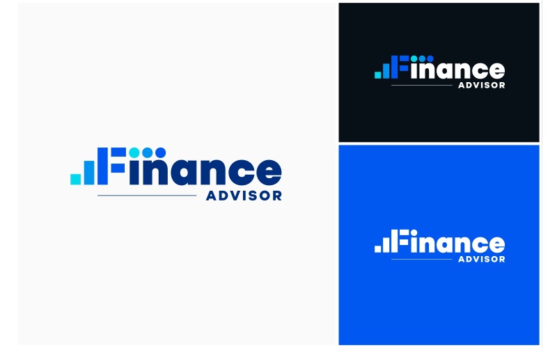 Logotipo De Crecimiento De Contabilidad Financiera