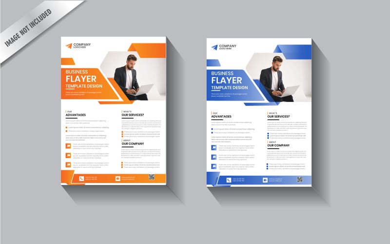 Corporate flayer design template #430471 - TemplateMonster