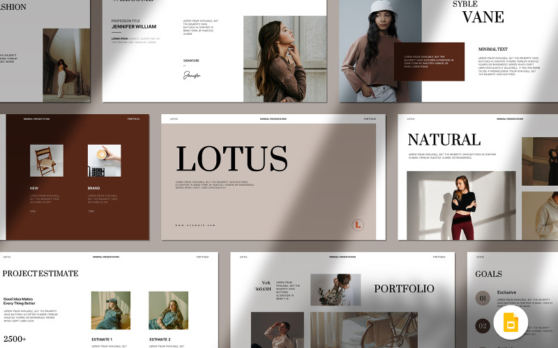 Prezentace Lotus Minimal Googleslide