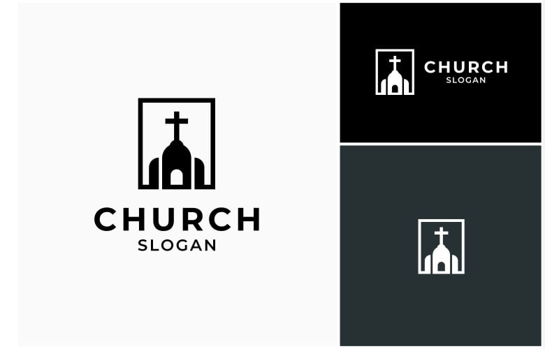 Church Logo And Church Wing Logo Template - TemplateMonster