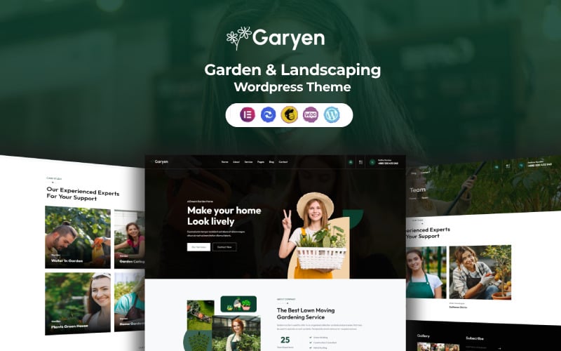 Garyen - тема WordPress для садівництва та ландшафту