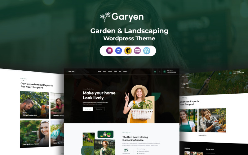 Garyen - Tema WordPress de Jardinagem e Paisagismo